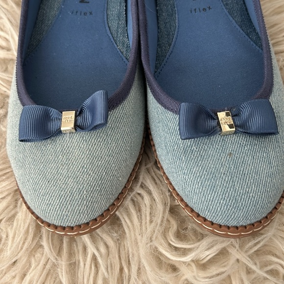 Anne Klein Emerald Denim ballet Flats 6.5 - Picture 12 of 13